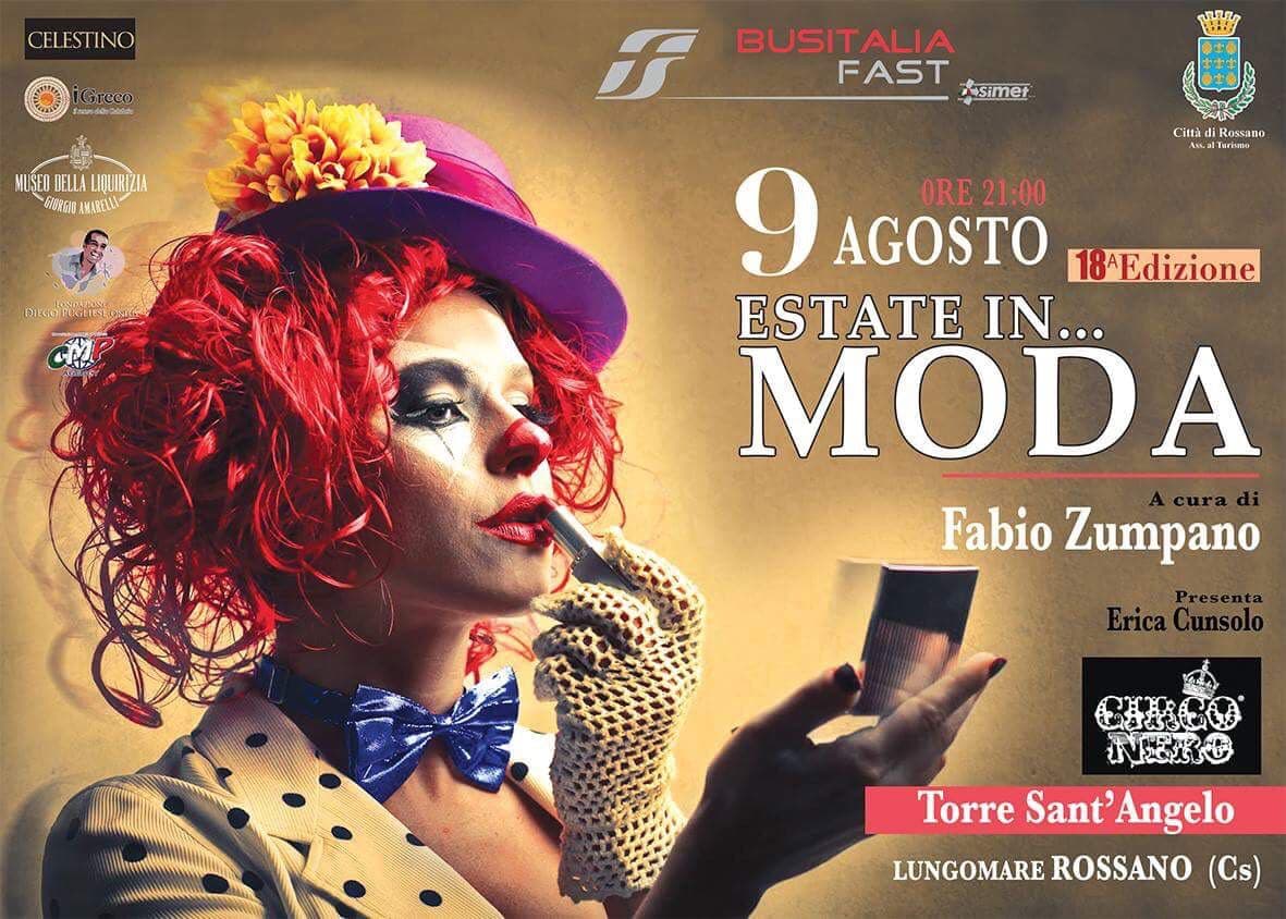 Rossano, Estate in Moda 2017: il 9 agosto le griffe della moda e lo show del Circo Nero
