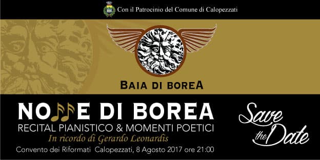 Calopezzati: giorno 8 agosto alle 21 la Notte di Borea nel Convento dei Riformati