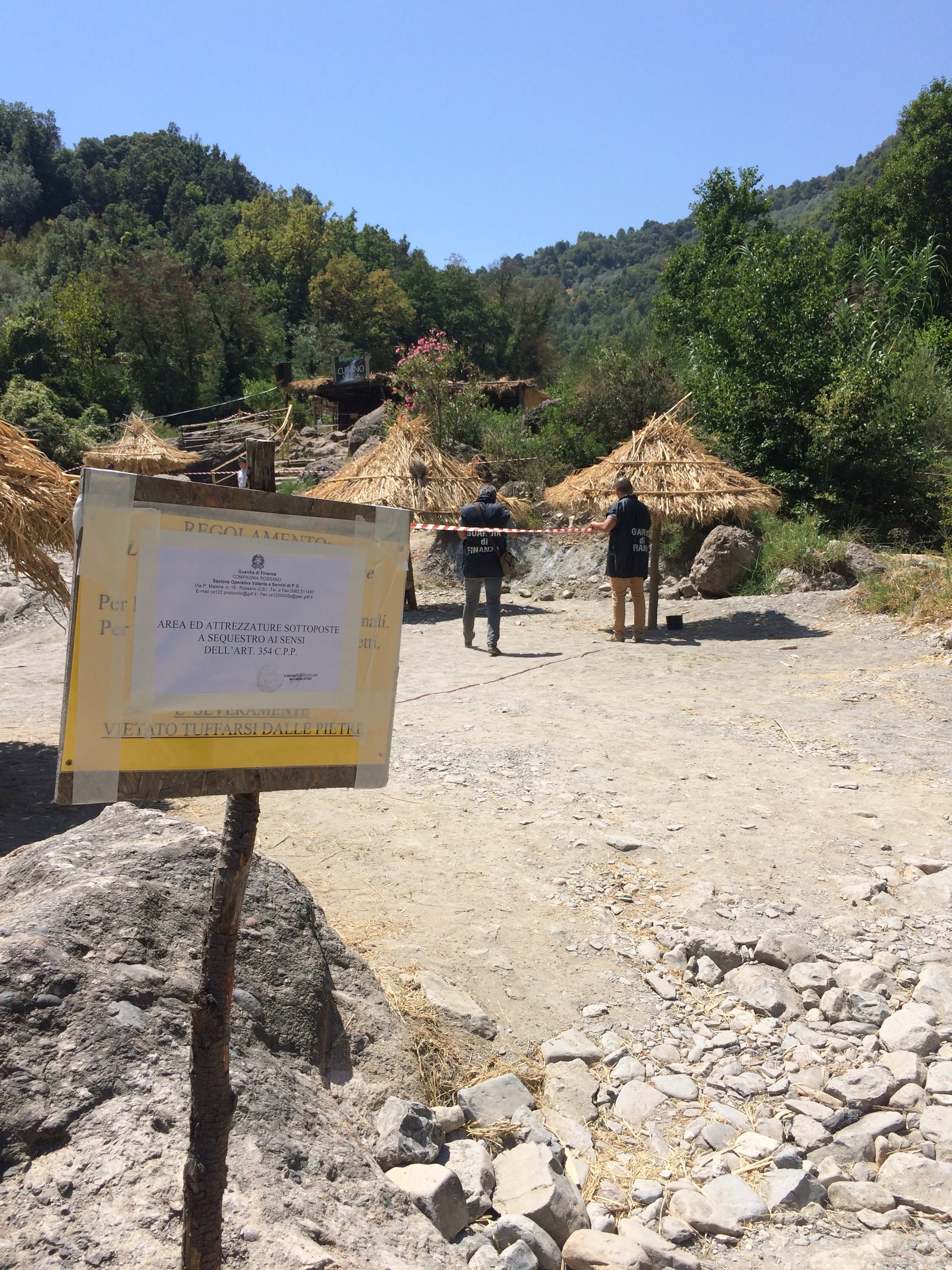 Cropalati, Vurga: GdF di Rossano sequestra lido balneare abusivo