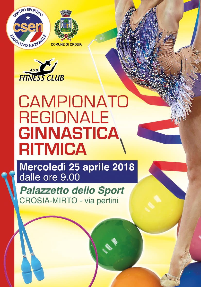 A Crosia, il 25 aprile il Campionato Regionale di ginnastica ritmica