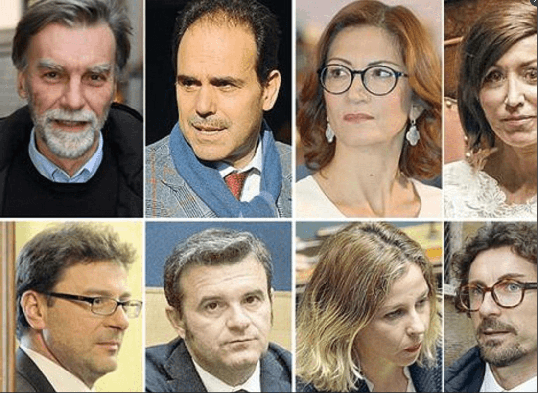 Camera e Senato: Capigruppo Bernini e Gelmini FI,Grillo e Toninelli M5S,Delrio e Marcucci Pd