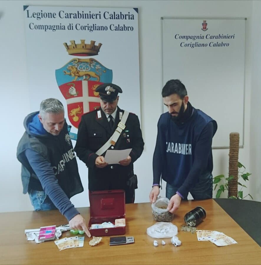 Carabinieri Corigliano: weekend di arresti e controlli