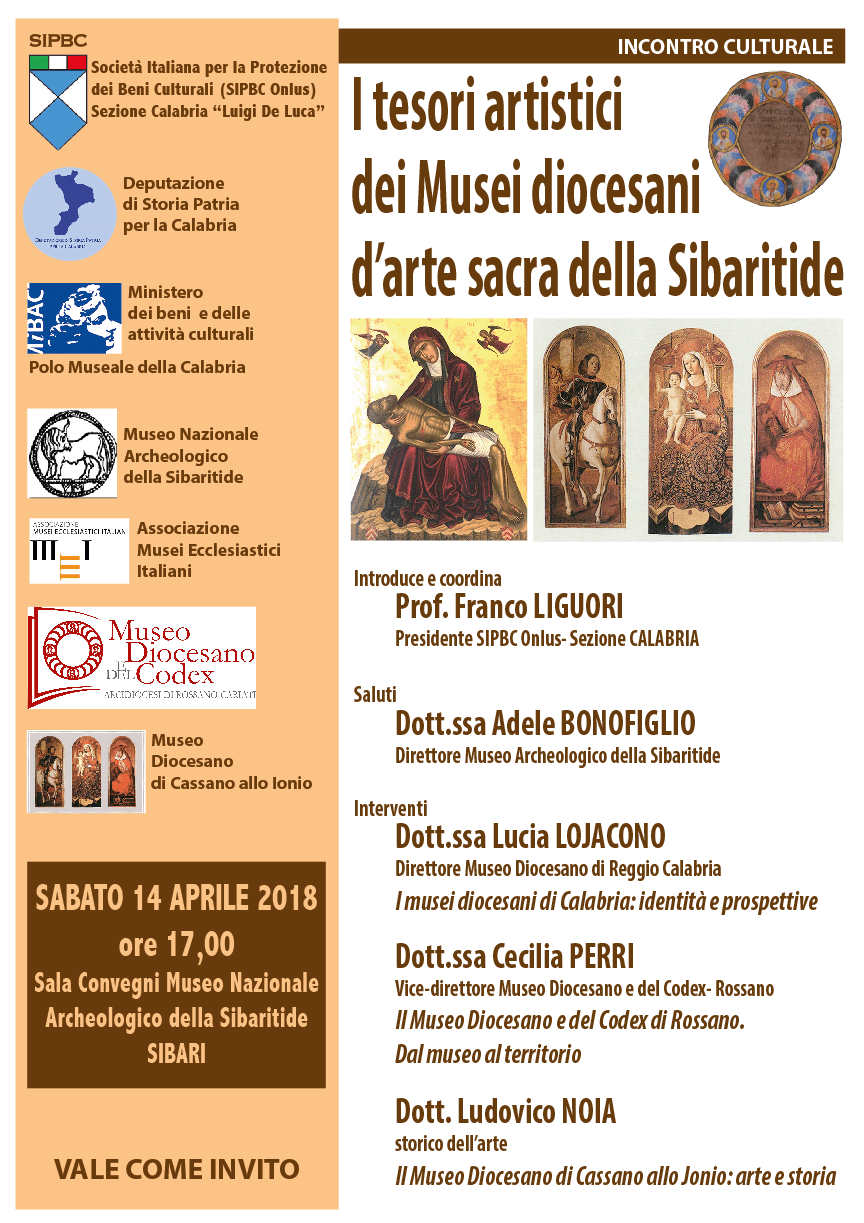 Museo di Sibari: il 14 il convegno sui tesori artistici dei Musei Diocesani della Sibaritide