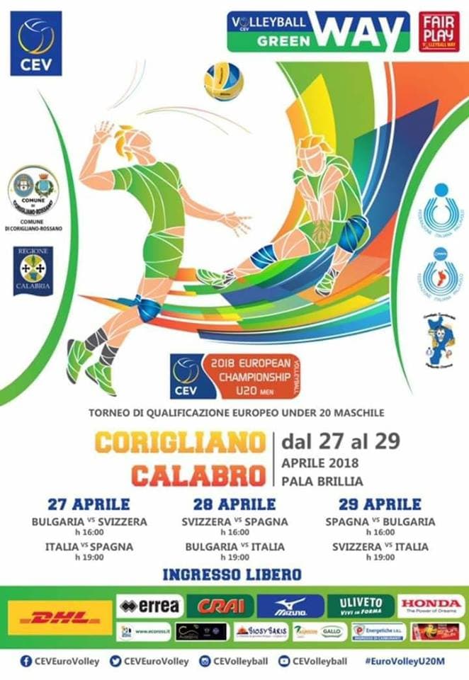 Corigliano, Italia U 20 di volley: bene la prima. Bravissimo Lavia