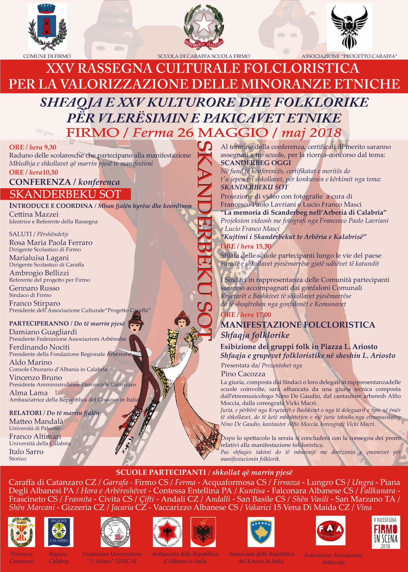 La XXV rassegna di Firmo incentrata sulla figura dell'eroico condottiero Scanderbeg