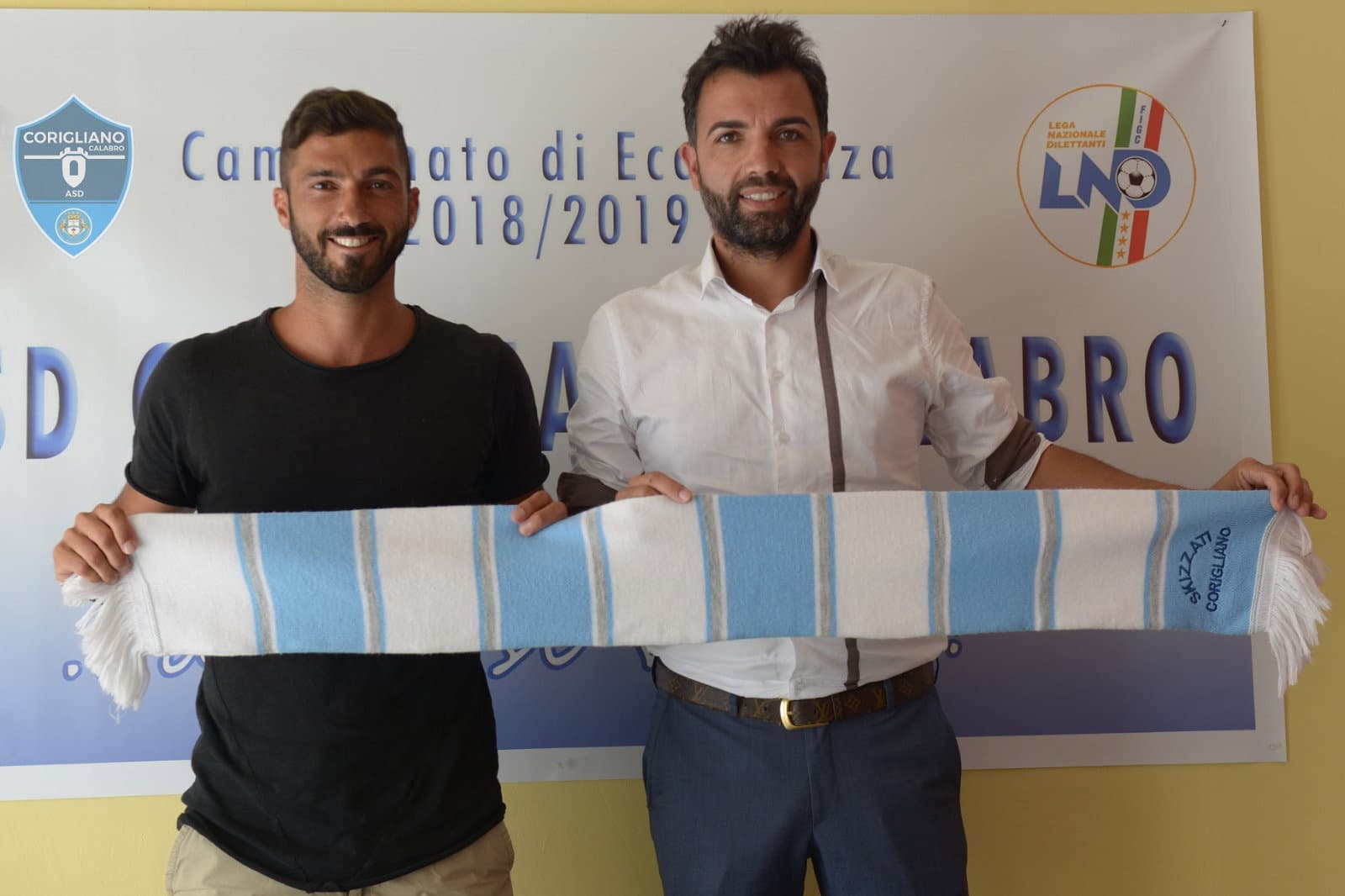 L'attaccante Giovanni Foderaro nell'Asd Corigliano