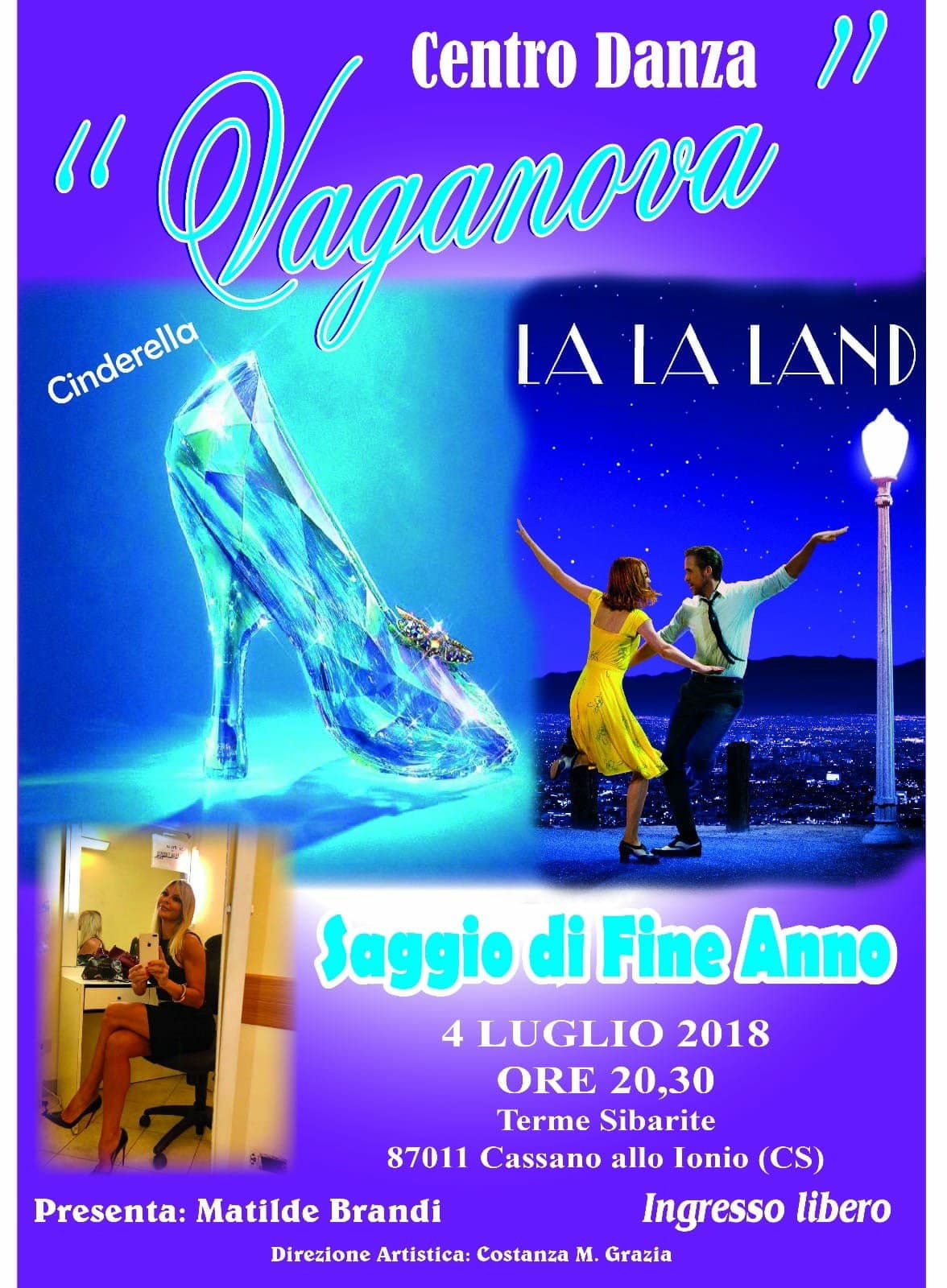 Cassano Ionio ospita la ballerina Matilde Brandi alle Terme