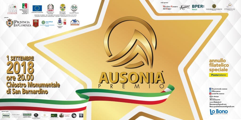 Premio Ausonia, sabato 1 i nomi dei vincitori