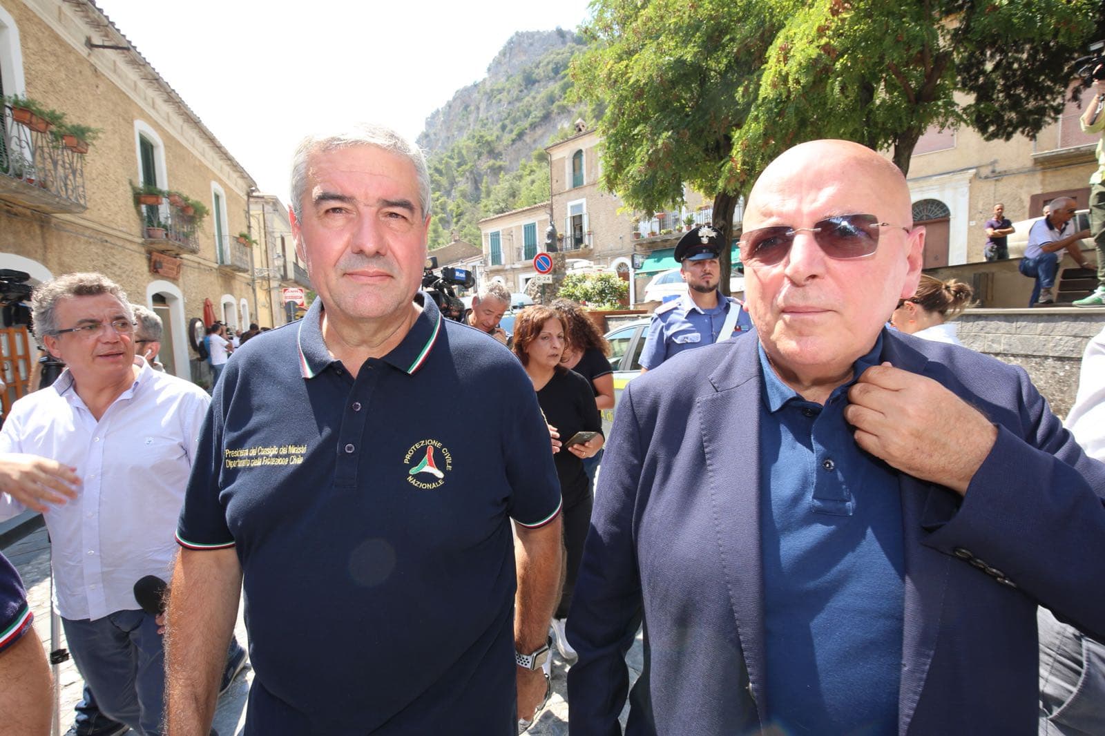 Presidente Oliverio a Civita insieme al Capo Protezione Civile Borrelli e Tansi : "Tragedie come queste non devono accadere mai più"