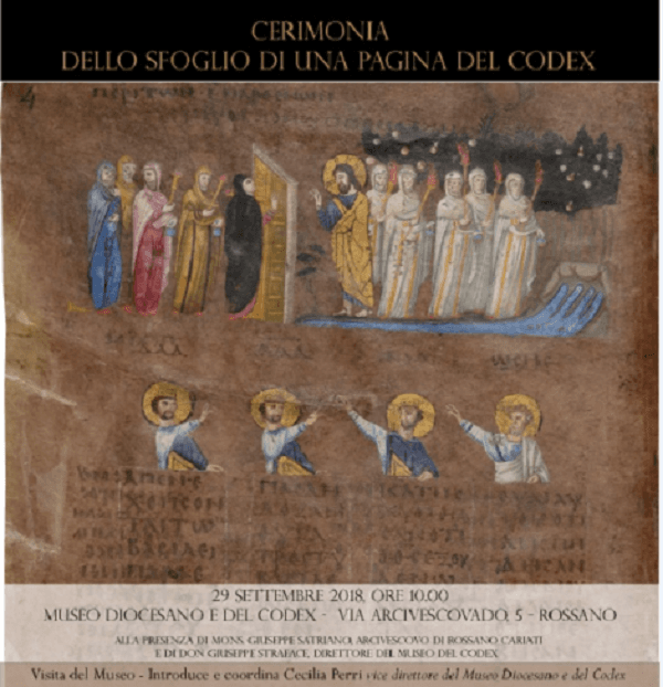 MUSEO DIOCESANO E DEL CODEX: sabato 29 "Sfogliando il Codex", con la Società Internazionale di Storia della Miniatura