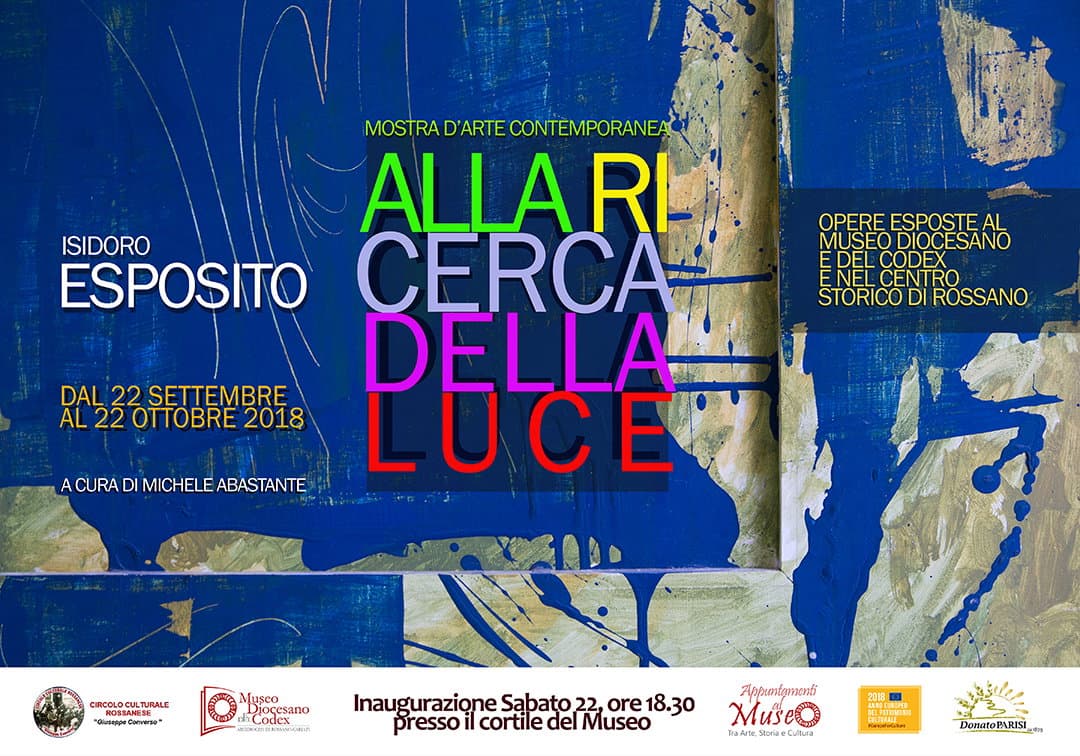 Museo Diocesano e del Codex: dal 22 settembre al 22 ottobre, la mostra dell'artista Esposito