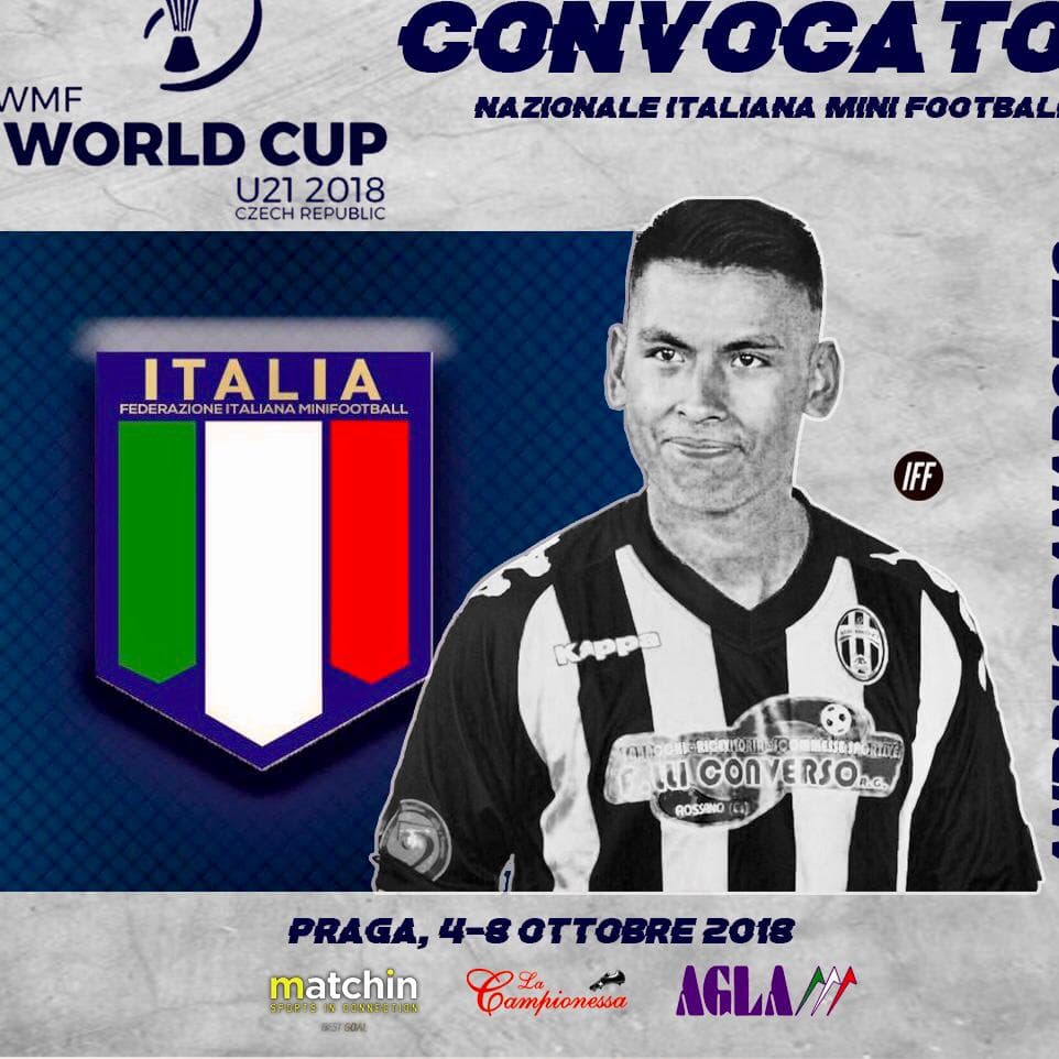 Andres Alberto Panarotto, dal Real Rogit all'Under 21 Nazionale di Minifootball. Parteciperà alla Coppa del Mondo della World Minifootball Federation