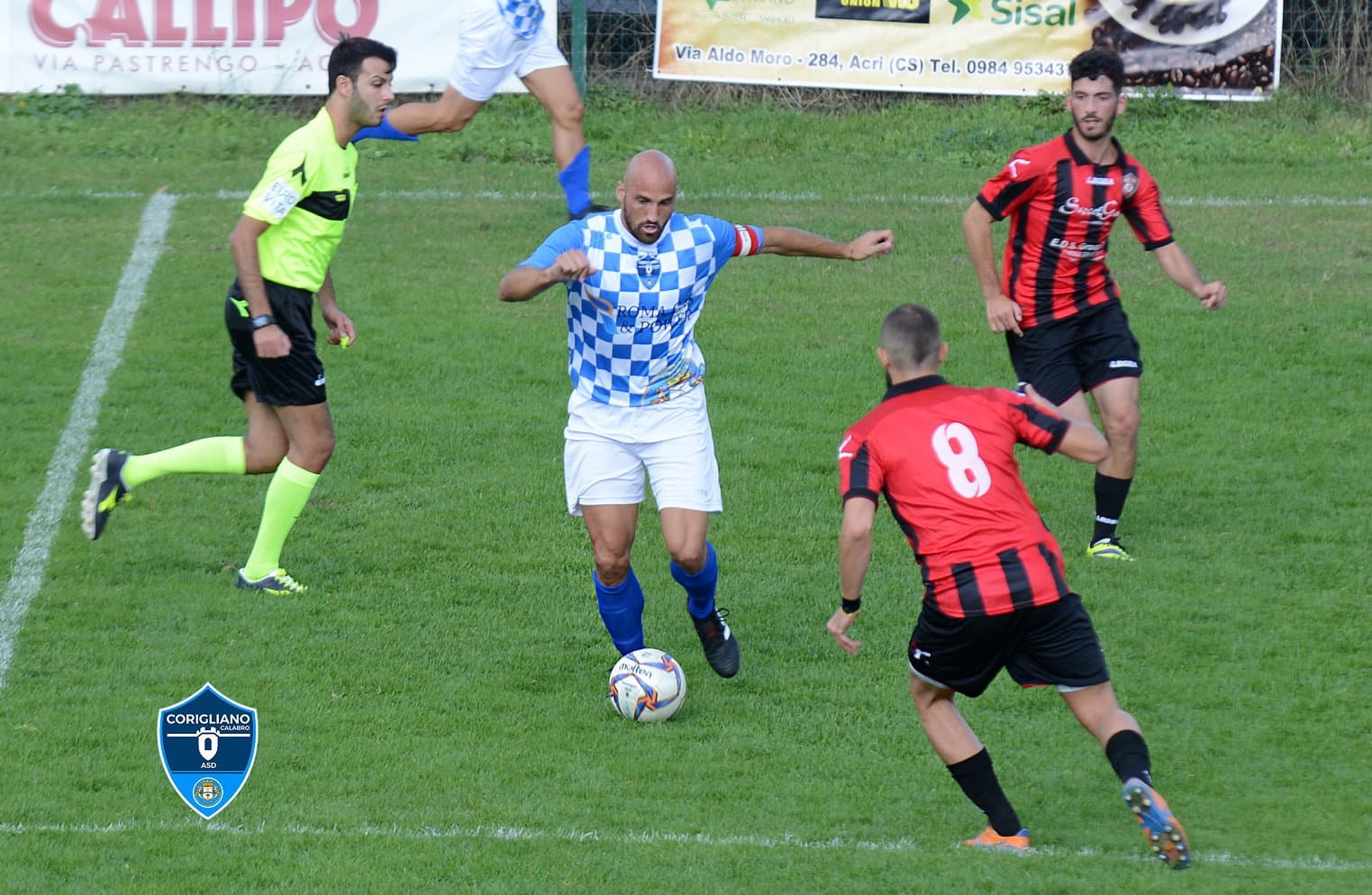 Calcio, Eccellenza: il Corigliano vince ad Acri e vola, riscatto Olympic Rossanese