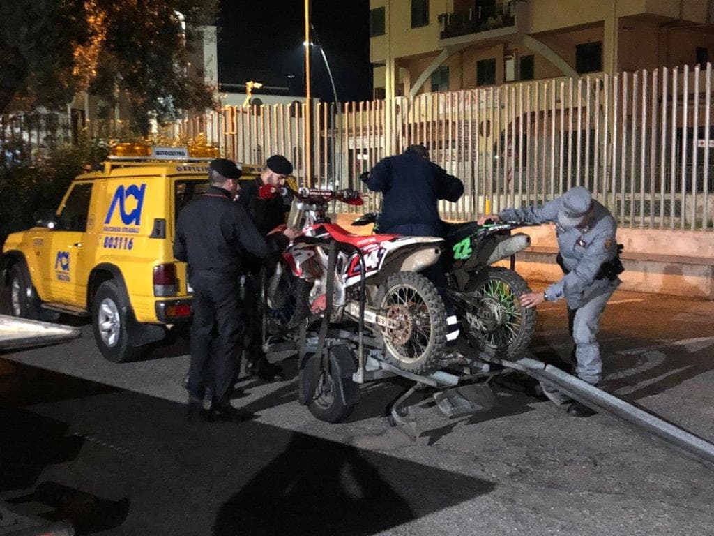 Longobucco: senza assicurazione nel Parco della Sila, sequestrate nove moto