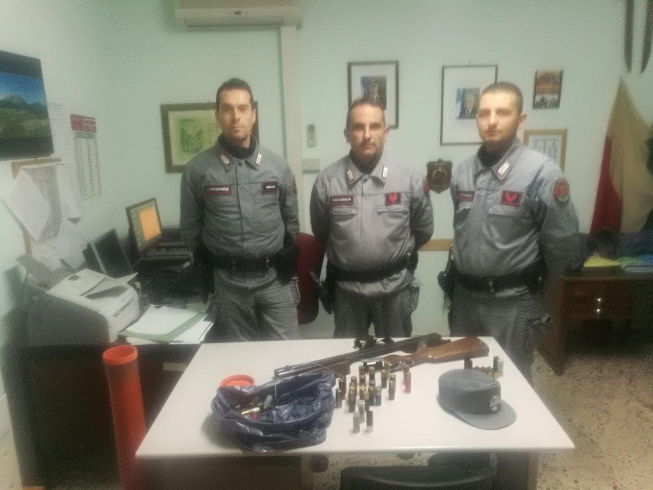 Carabinieri Forestale, sequestrato un fucile con matricola abrasa