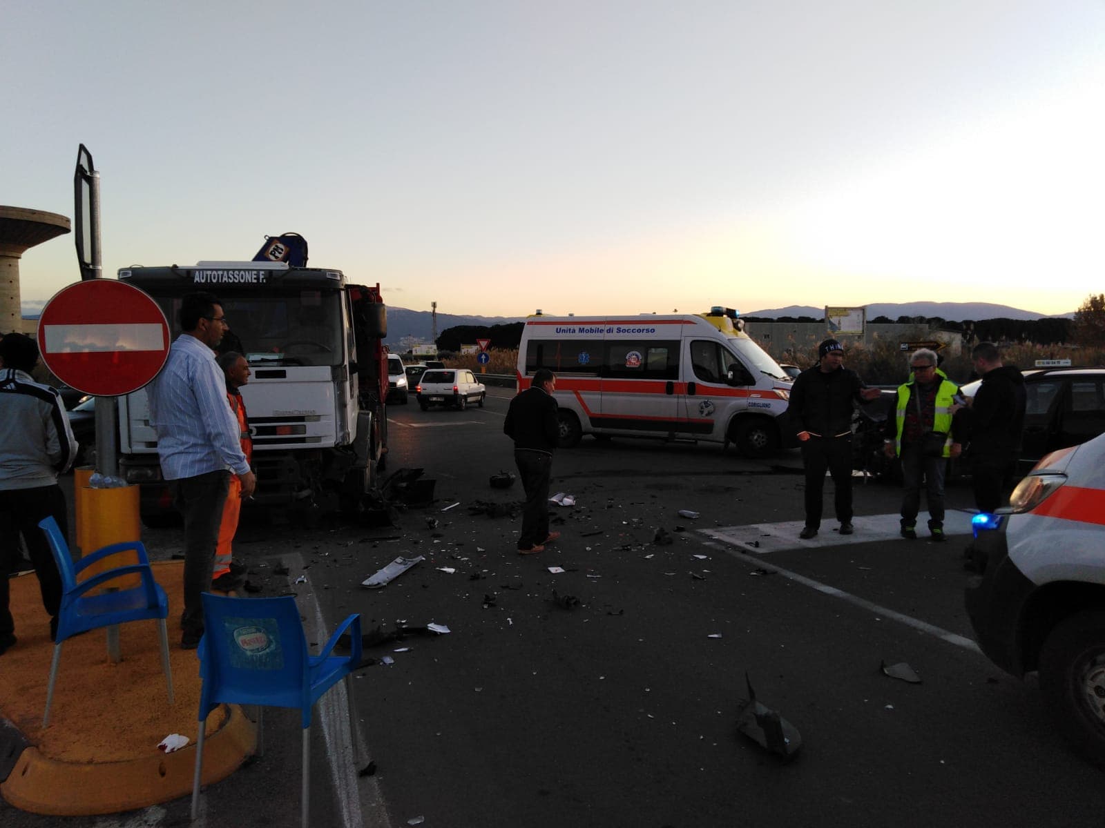 Incidente a Corigliano, due feriti