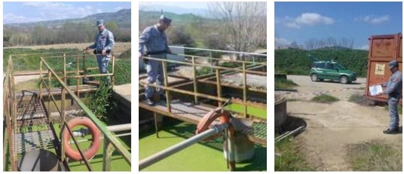 I carabinieri forestali di Acri sequestrano due impianti di depuratori di Bisignano