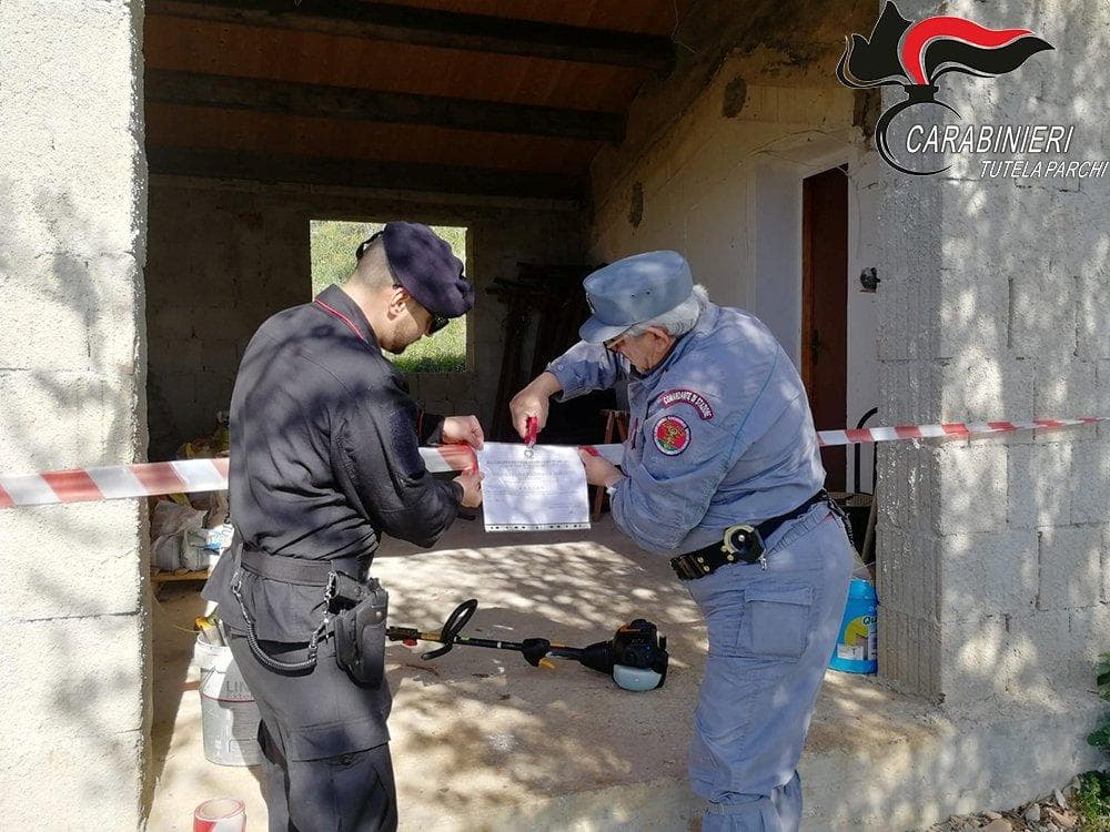 Sequestrati animali e manufatto abusivo nel Parco del Pollino