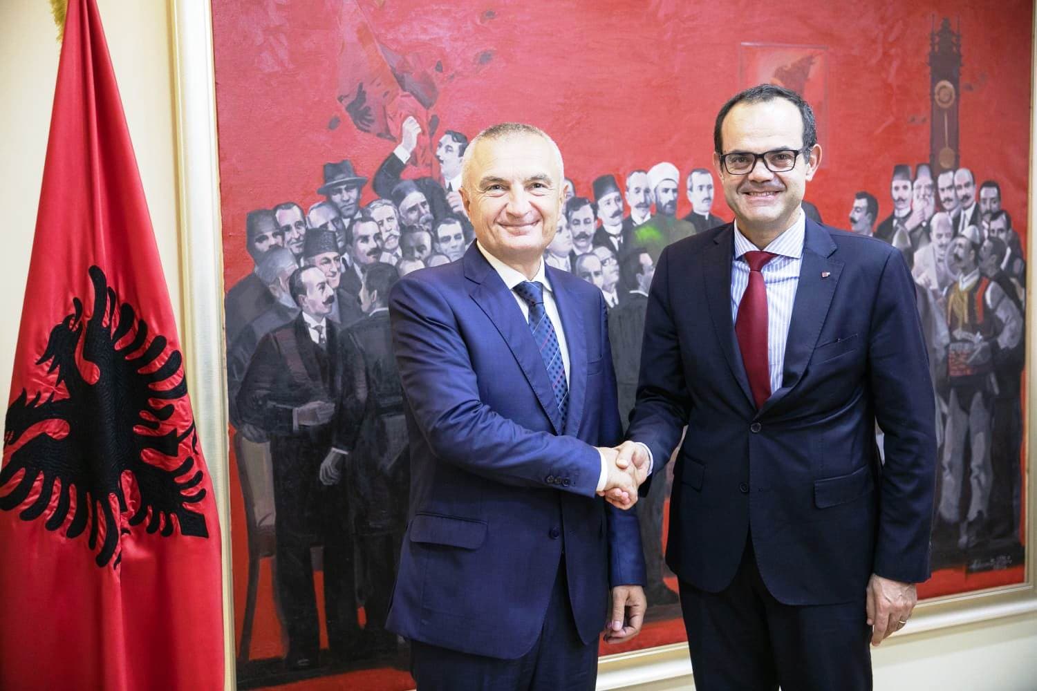 Musmanno ricevuto dal presidente dell’Albania