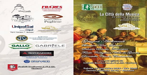 COMUNICATO STAMPA - AL VIA LA XV ed. “LA CITTA’ DELLA MUSICA”