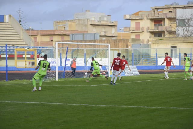Il Corigliano calcio tenace a Marsala, ma sfortunato nel finale