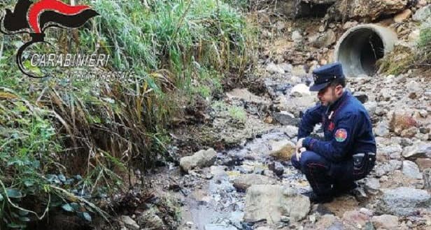 Smaltimento illecito nel torrente, denunciato proprietario di un frantoio