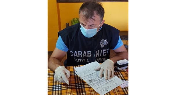 Nucleo Carabinieri Ispettorato del Lavoro di Cosenza, controlli a tappeto con l'operazione Ferragosto 2020