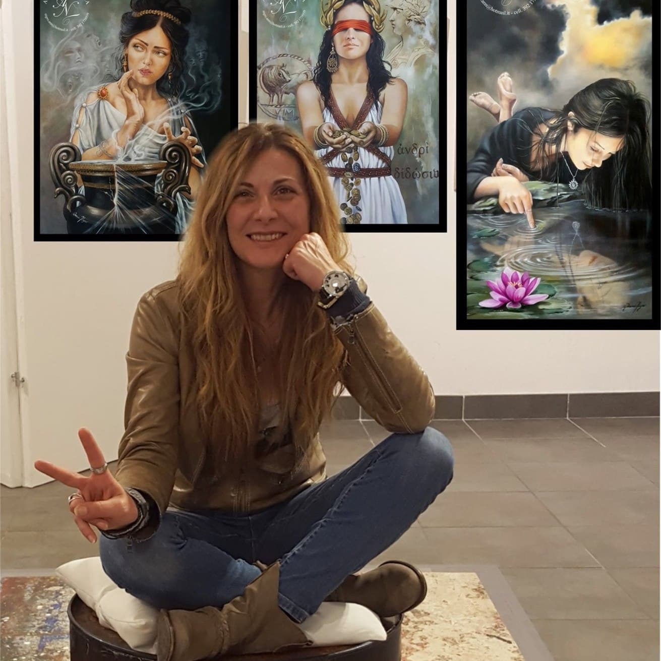 L'artista castrovillarese Anna Nigro espone a Sanremo nei giorni del Festival