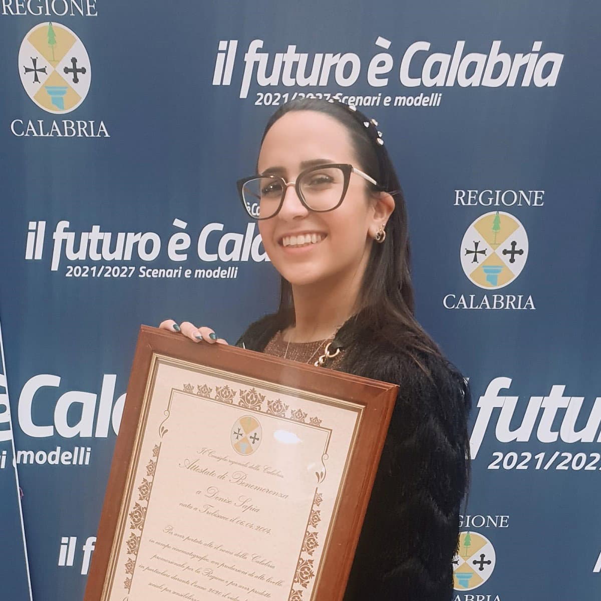 Corigliano-Rossano, video clip sul femminicidio, Denise Sapia premiata dal consiglio regionale
