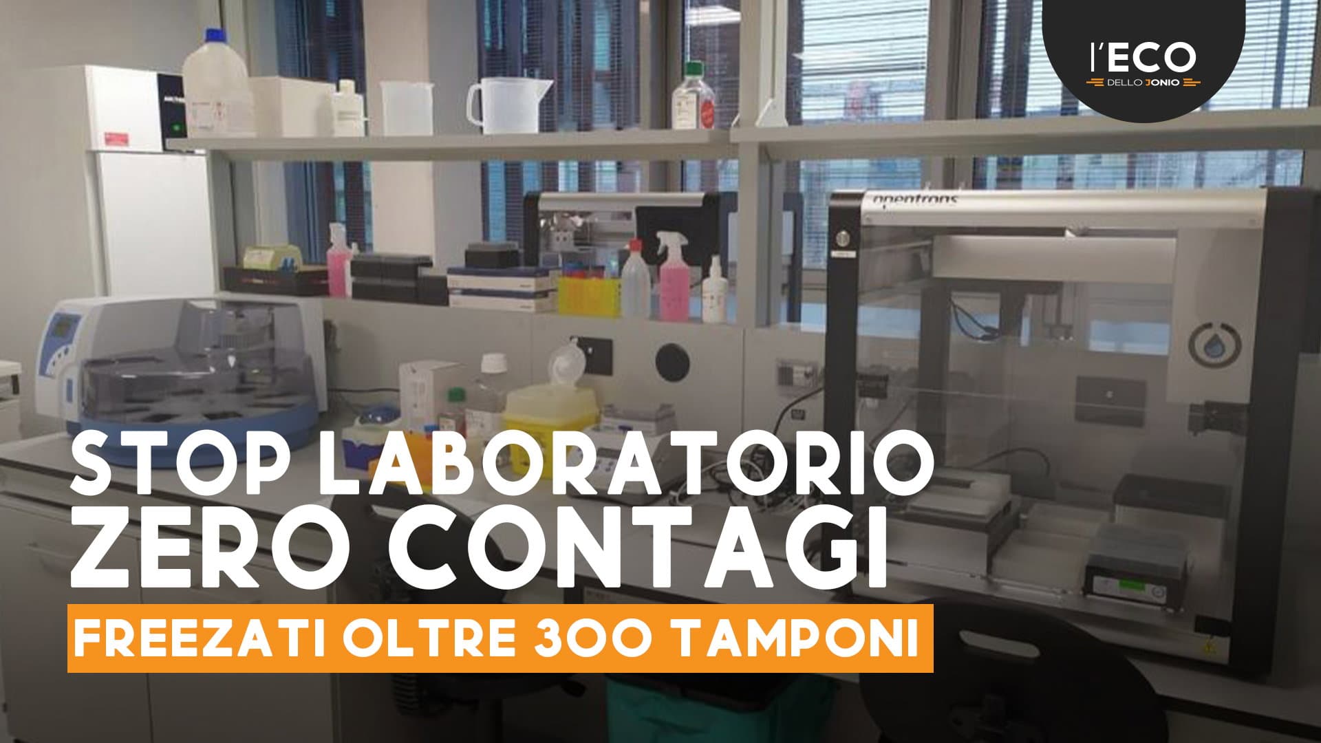 "Solo" 15 contagi in un territorio in cui il Covid ancora ribolle. Laboratorio ancora fermo