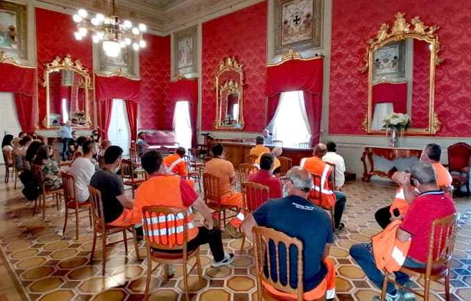 Iacucci incontra una delegazione di tirocinanti della Provincia