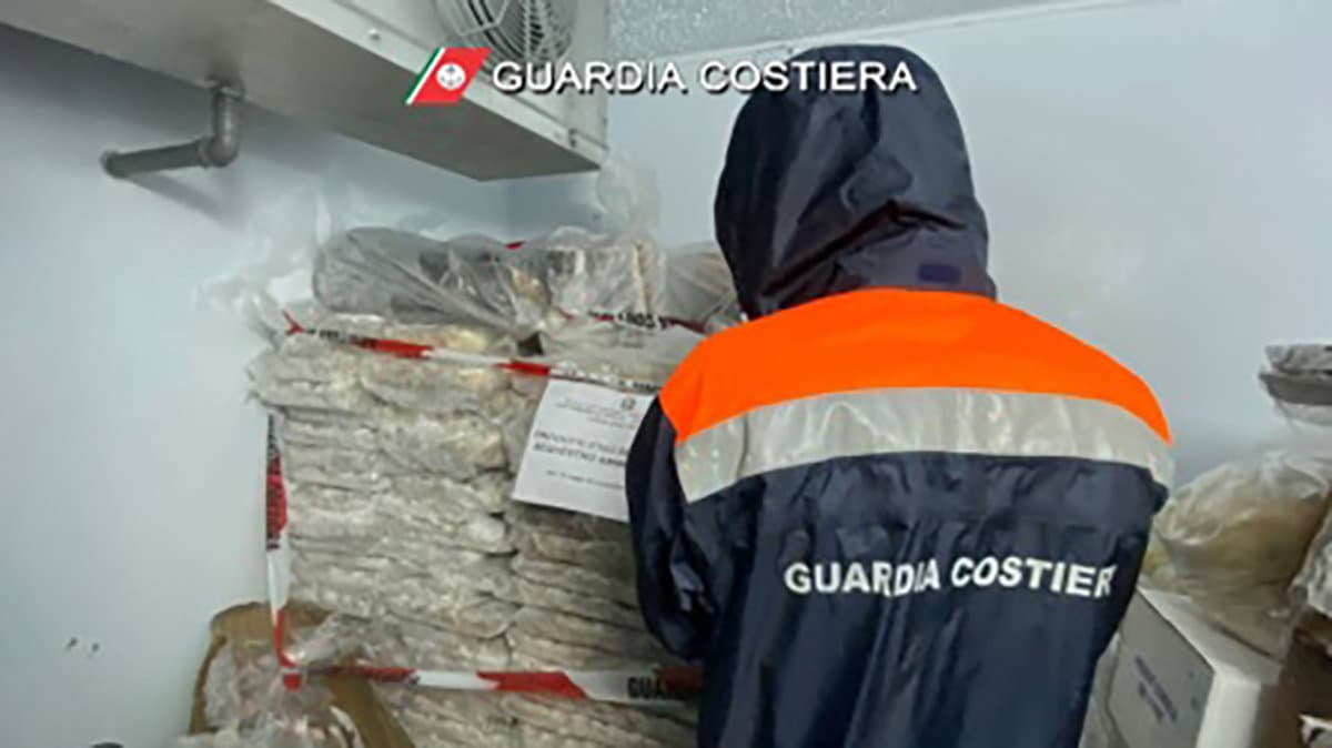 Sequestrati 900 kg di prodotto ittico in un lido di Corigliano-Rossano