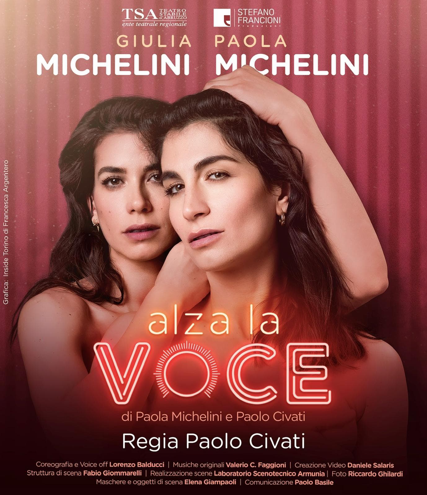 Giulia Michelini a Morano Calabro per lo spettacolo di punta della stagione Teatromusica