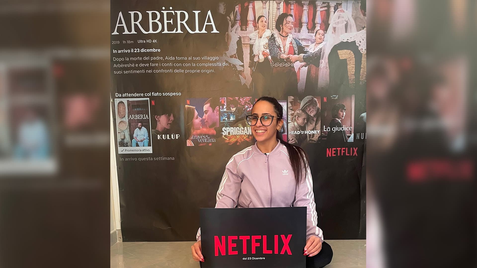 L'attrice corissanese Denise Sapia "approda" su Netflix con Arbëria