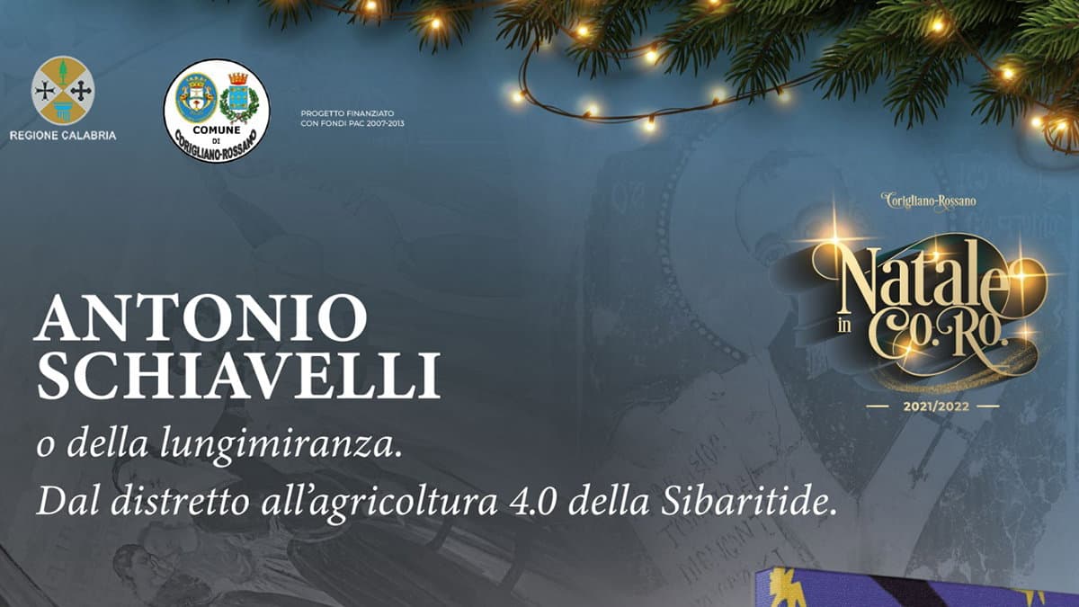 Co-Ro, domani la presentazione del libro "Le radici e le Ali. In ricordo di Antonio Schiavelli"