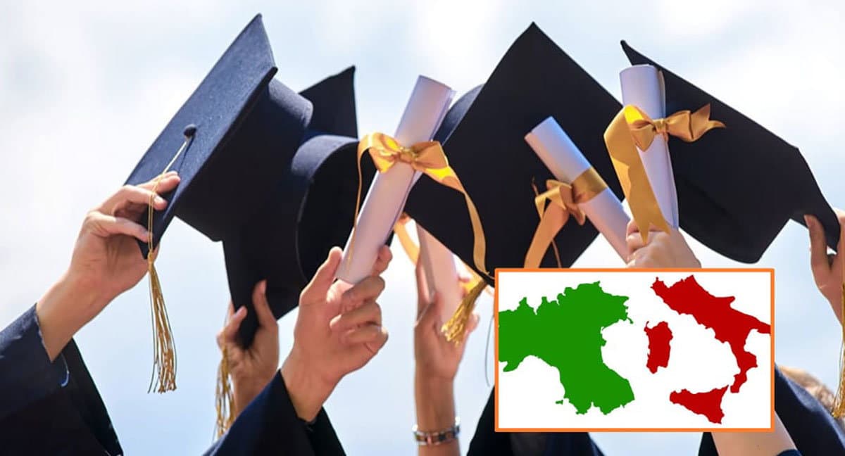 Ancora divario nord-sud: tasso di laureati in Calabria ‘solo’ del 14,0%, più donne che uomini