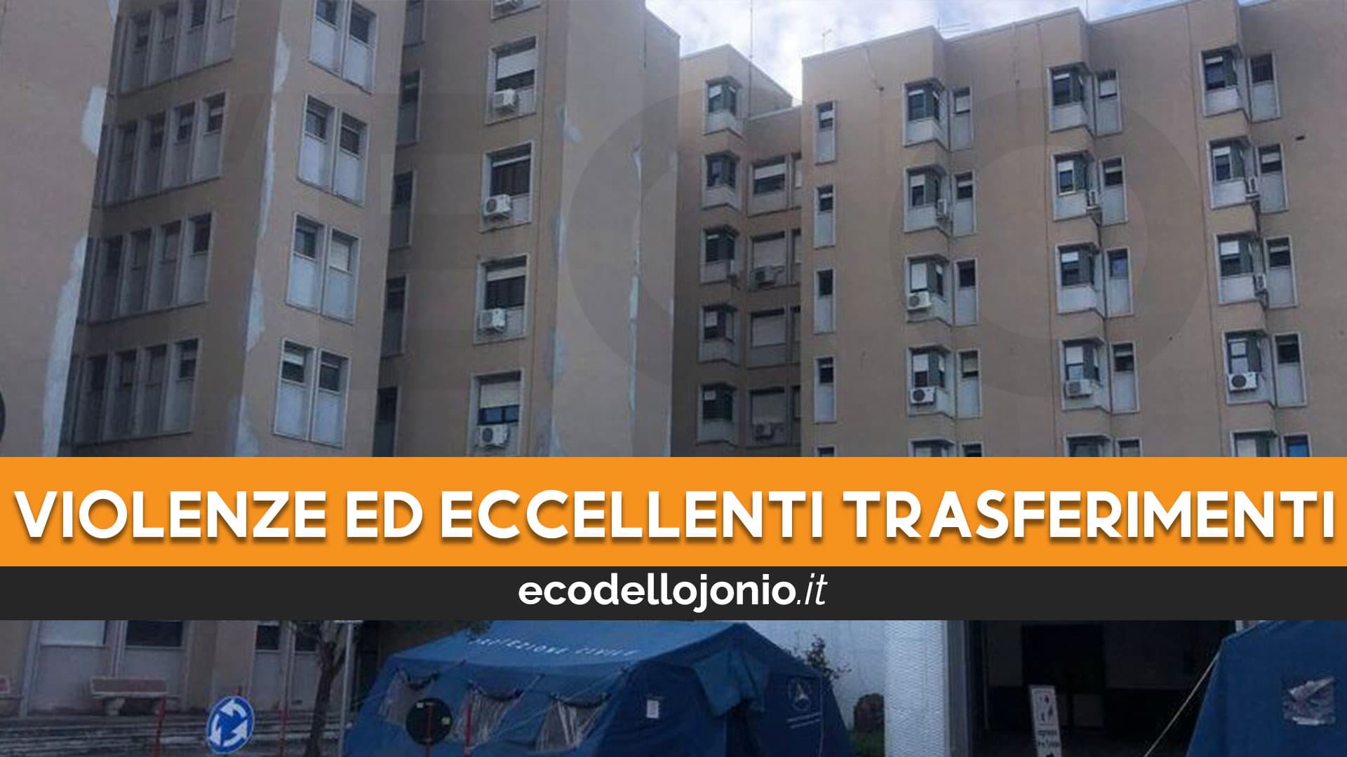 Ospedale "Giannettasio": barbarie a piano terra e "terremoti" al sesto piano