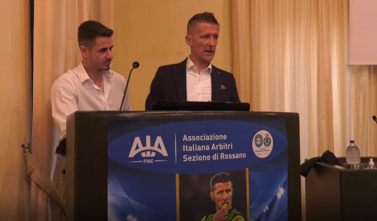 Gianni Beschin rivive nell'evento organizzato dalla sezione AIA di Rossano: ospite speciale l'arbitro Daniele Orsato