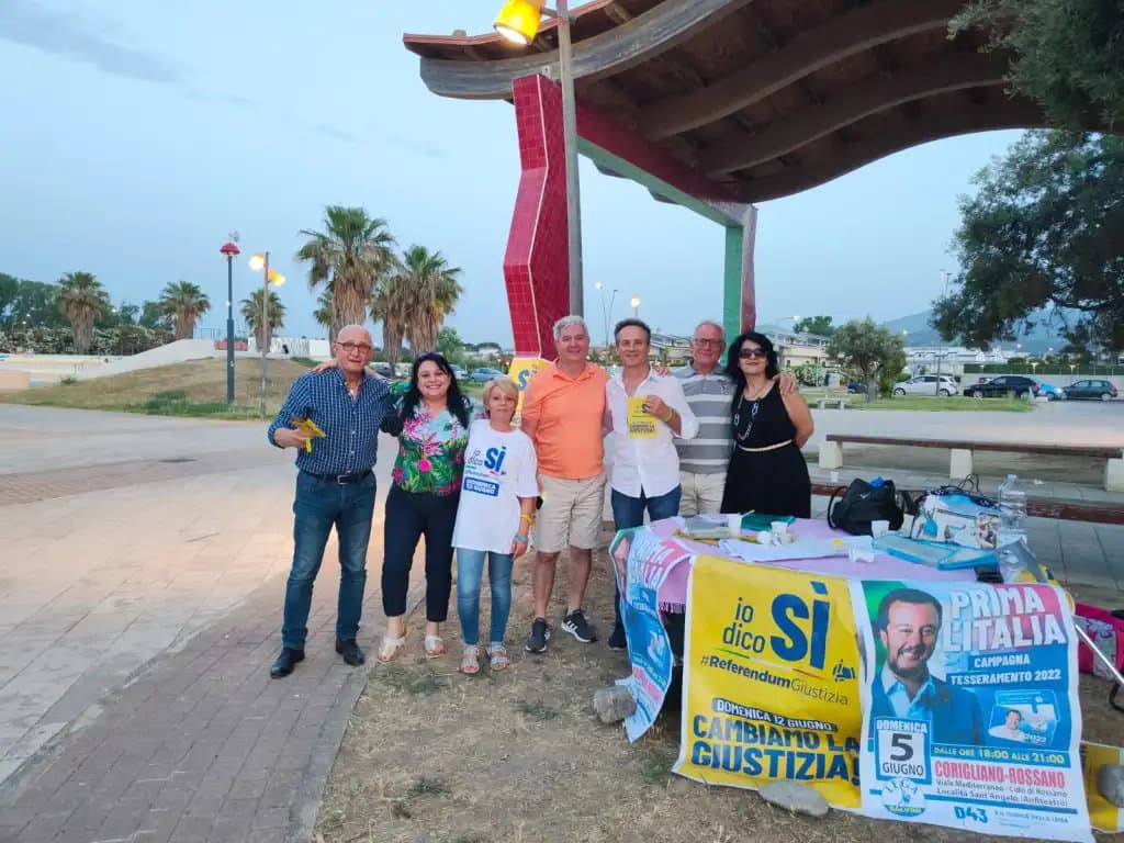 Referendum giustizia, a Rossano lega e radicali continuano la campagna di sensibilizzazione