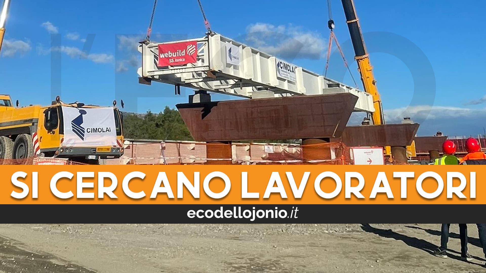 Lavori statale 106, Webuild cerca giovani lavoratori: li forma e gli dà un contratto a tempo indeterminato