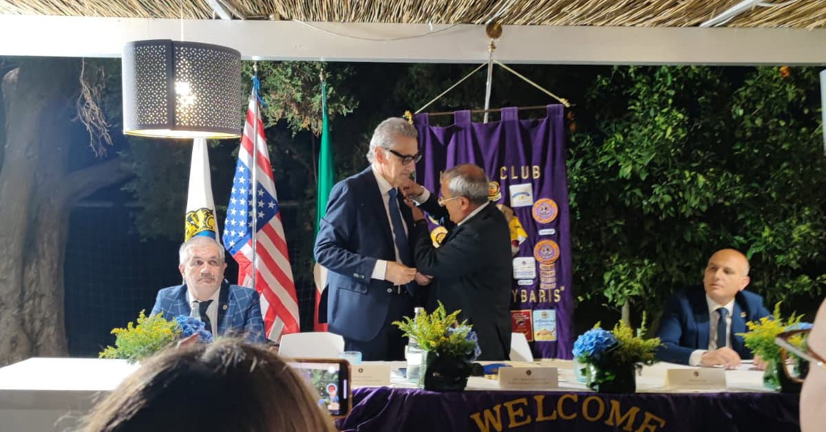 È Domenico Pugliese il nuovo presidente del “Lions club Rossano-Sybaris”