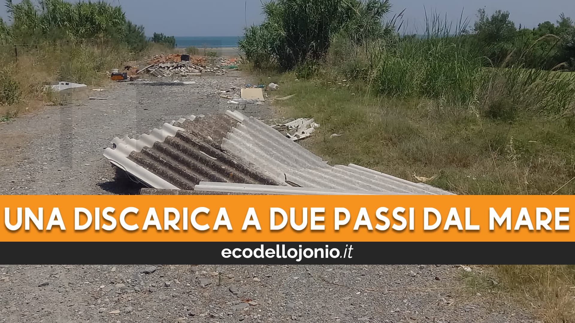 Foce del fiume Nicà tra amianto e rifiuti: è rischio ambientale e sanitario