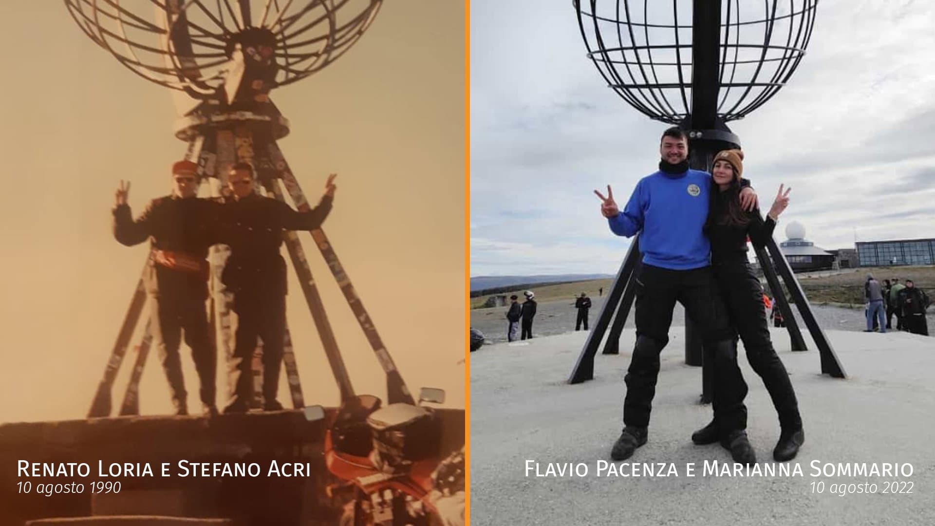 Oggi come 32 anni fa, due rossanesi arrivano a Capo Nord in moto