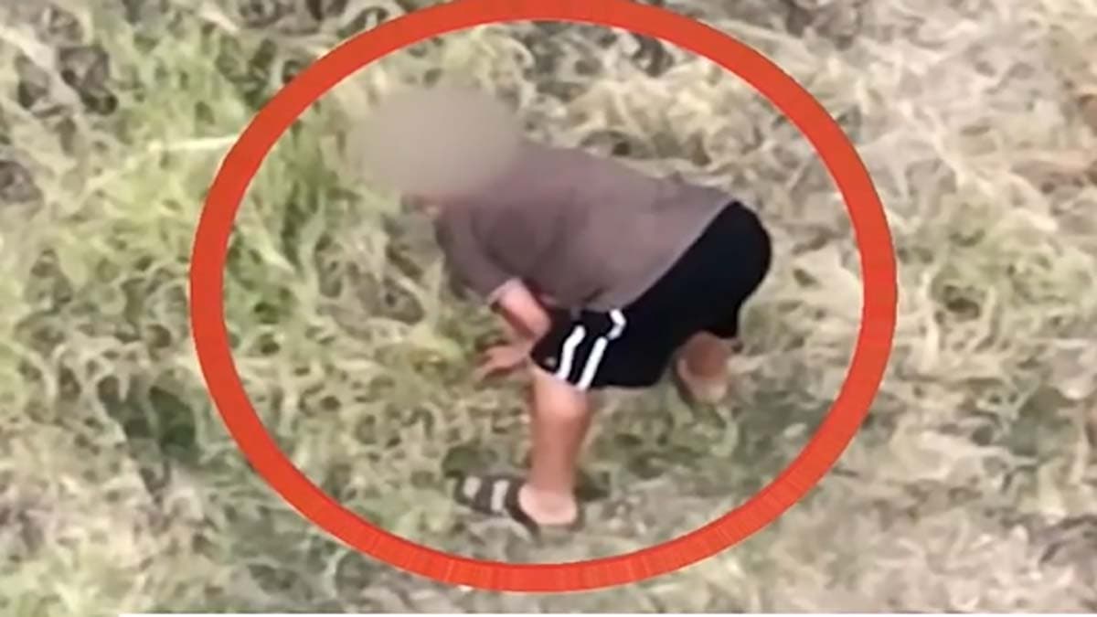Il piromane? Beccato in pieno dal drone mentre appicca l'incendio