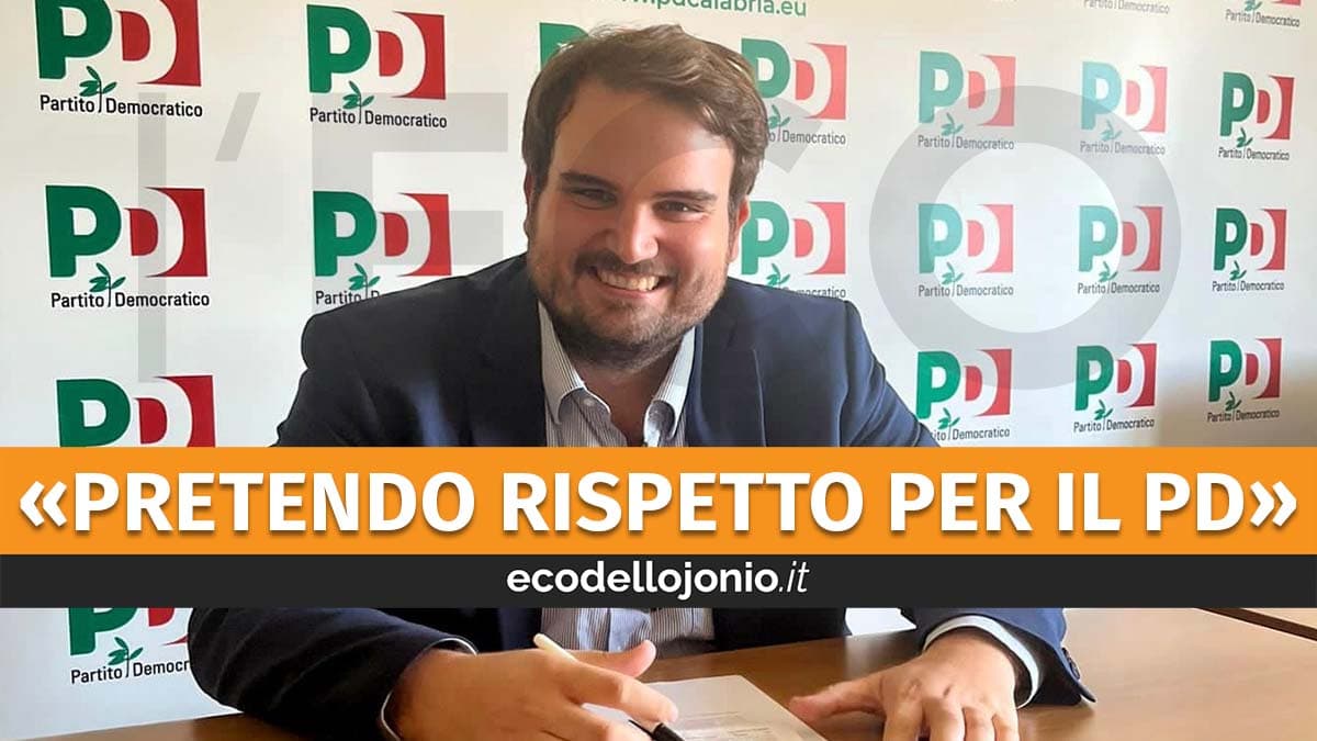 Aria di divorzi nel Pd ionico, irrompe Pecoraro: «Fa più rumore un albero che cade che una foresta che cresce»