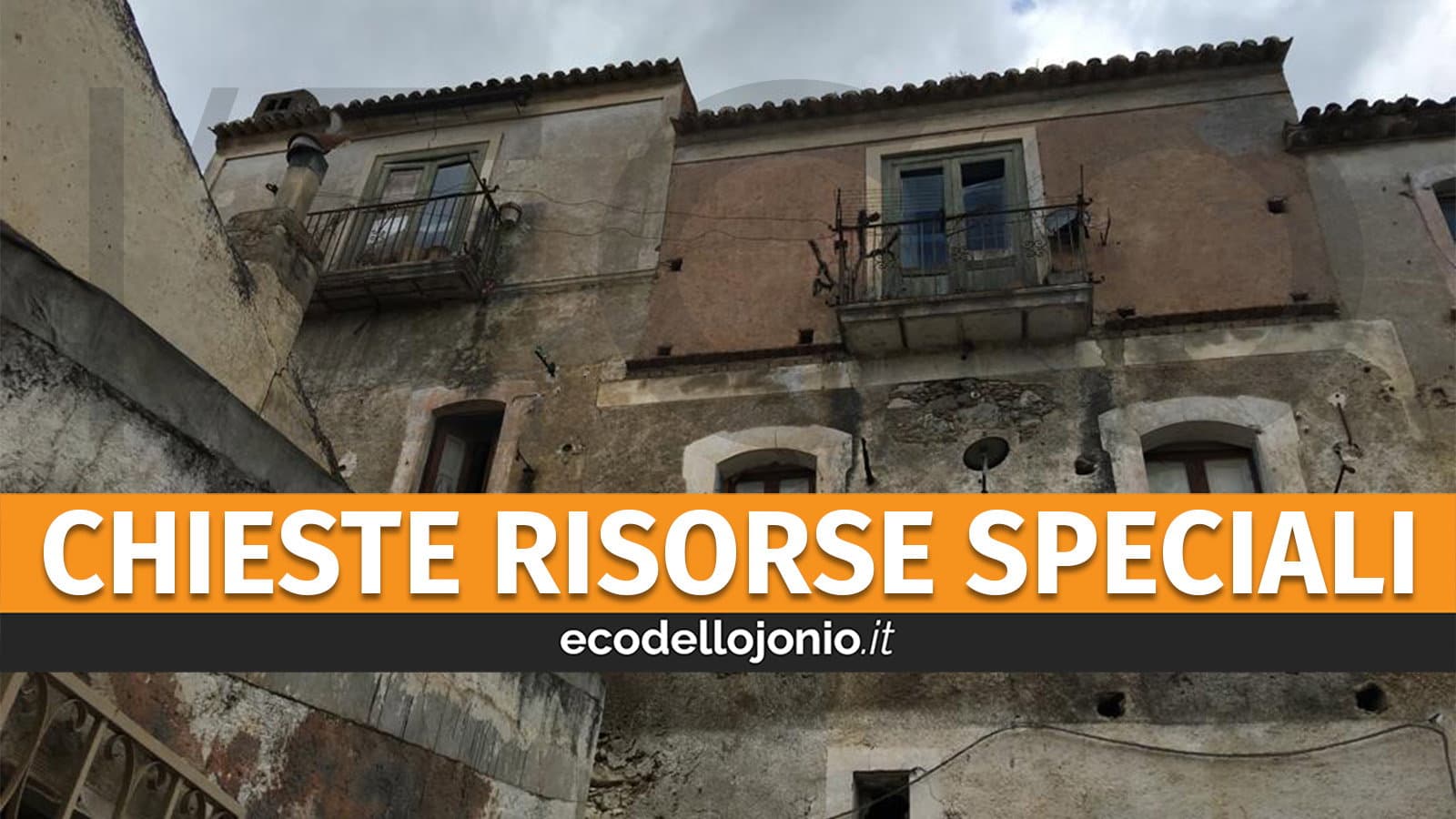 Papasso dichiara lo stato di emergenza per il centro storico di Cassano e chiede aiuto a Governo e Regione