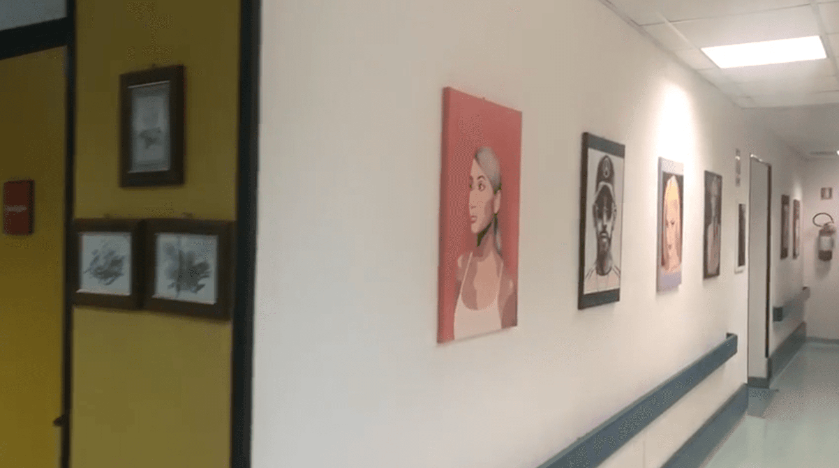 Al "Compagna" il reparto di Medicina è una galleria d'arte... grazie agli studenti