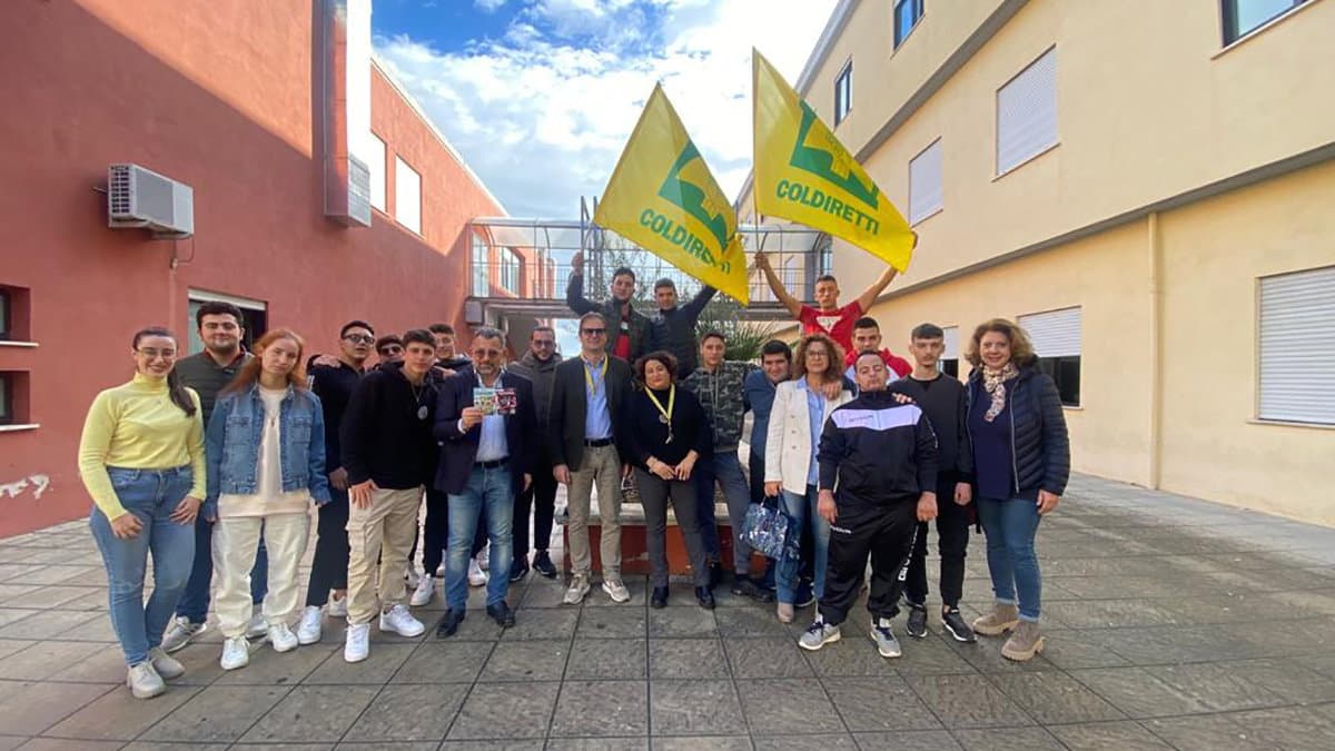 L’istituto Majorana di Co-Ro insieme a Coldiretti per dire «no al cibo sintetico»