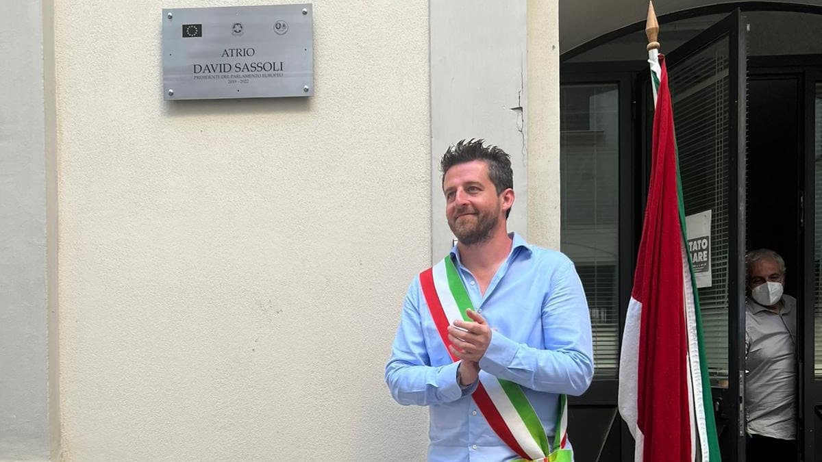 Il Sindaco Stasi ricorda David Sassoli ad un anno dalla sua morte