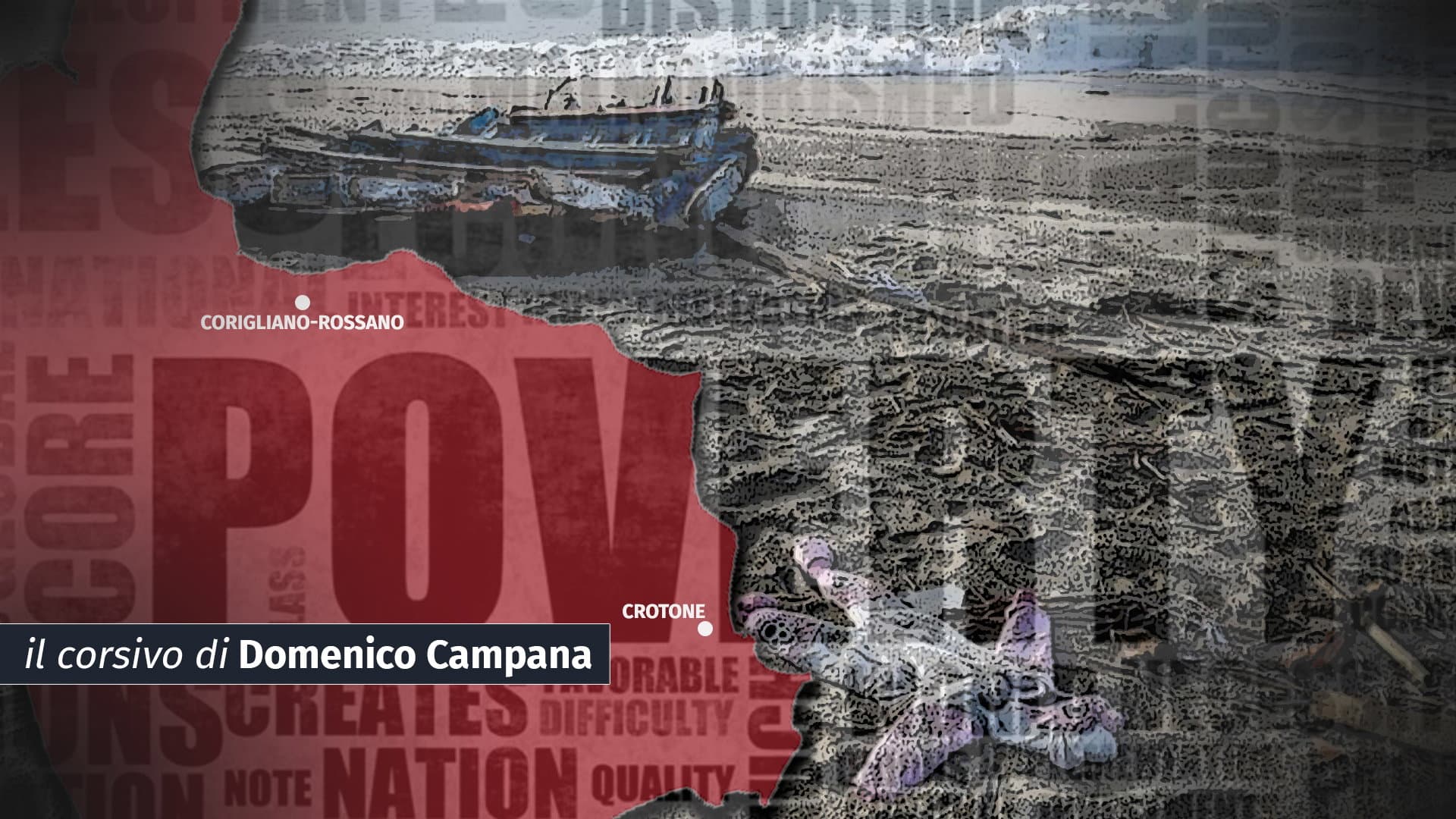 Il tragico naufragio a Cutro ed un territorio fanalino di coda nazionale nella qualità della vita